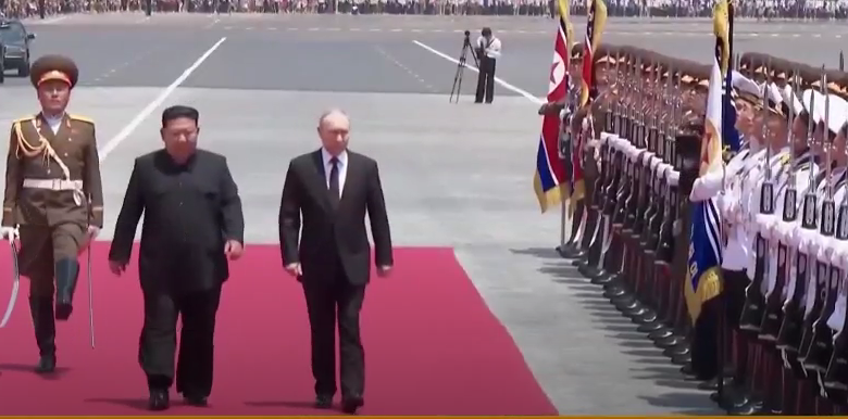 Kim Jong Un e Putin Firmam Pacto de Defesa Mútua Durante Visita do Líder Russo à Coreia do Norte