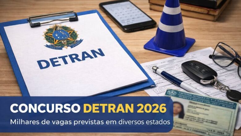 Concurso Detran 2026: vagas, estados, salários e cronogramas