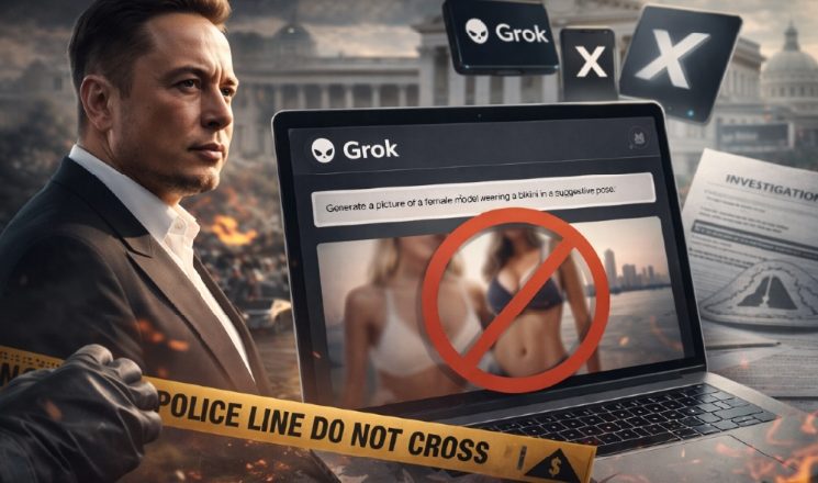 Elon Musk restringe criação de imagens explícitas com IA Grok após críticas globais