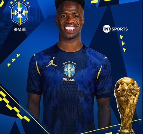 Seleção Brasileira terá camisa 2 azul para a Copa do Mundo de 2026