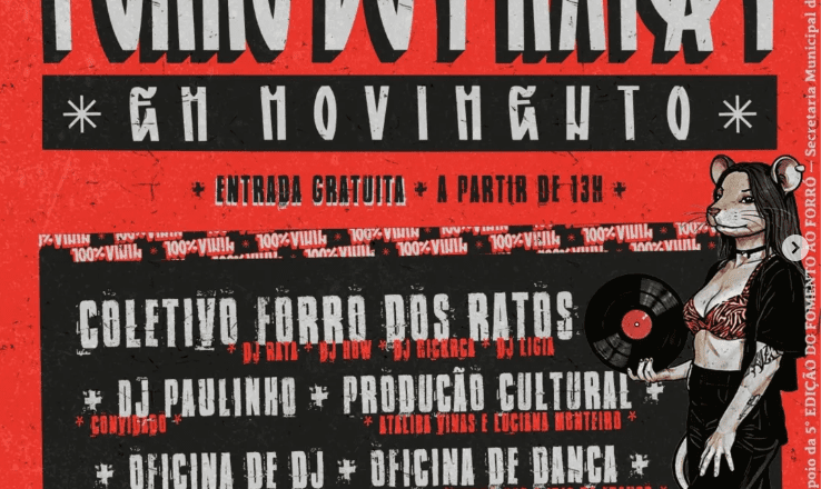 FORRÓ DOS RATOS CHEGA A SUA 5ª EDIÇÃO – GRATUITO PARA QUEM GOSTA DE VINIL E FORRÓ DIA 25/04 TENDAL DA LAPA